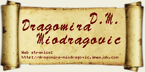 Dragomira Miodragović vizit kartica